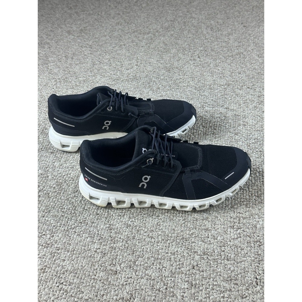 On Cloud Swiss Engineering Men's Running Shoes Size 8.5 Black White 3MF10070299
